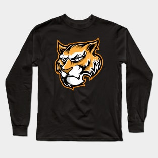 angry face tiger Long Sleeve T-Shirt